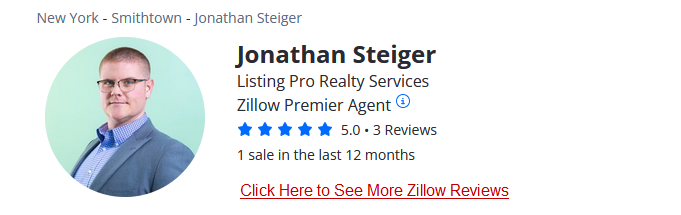 Zillow 5 Stars Jonathan Steiger
